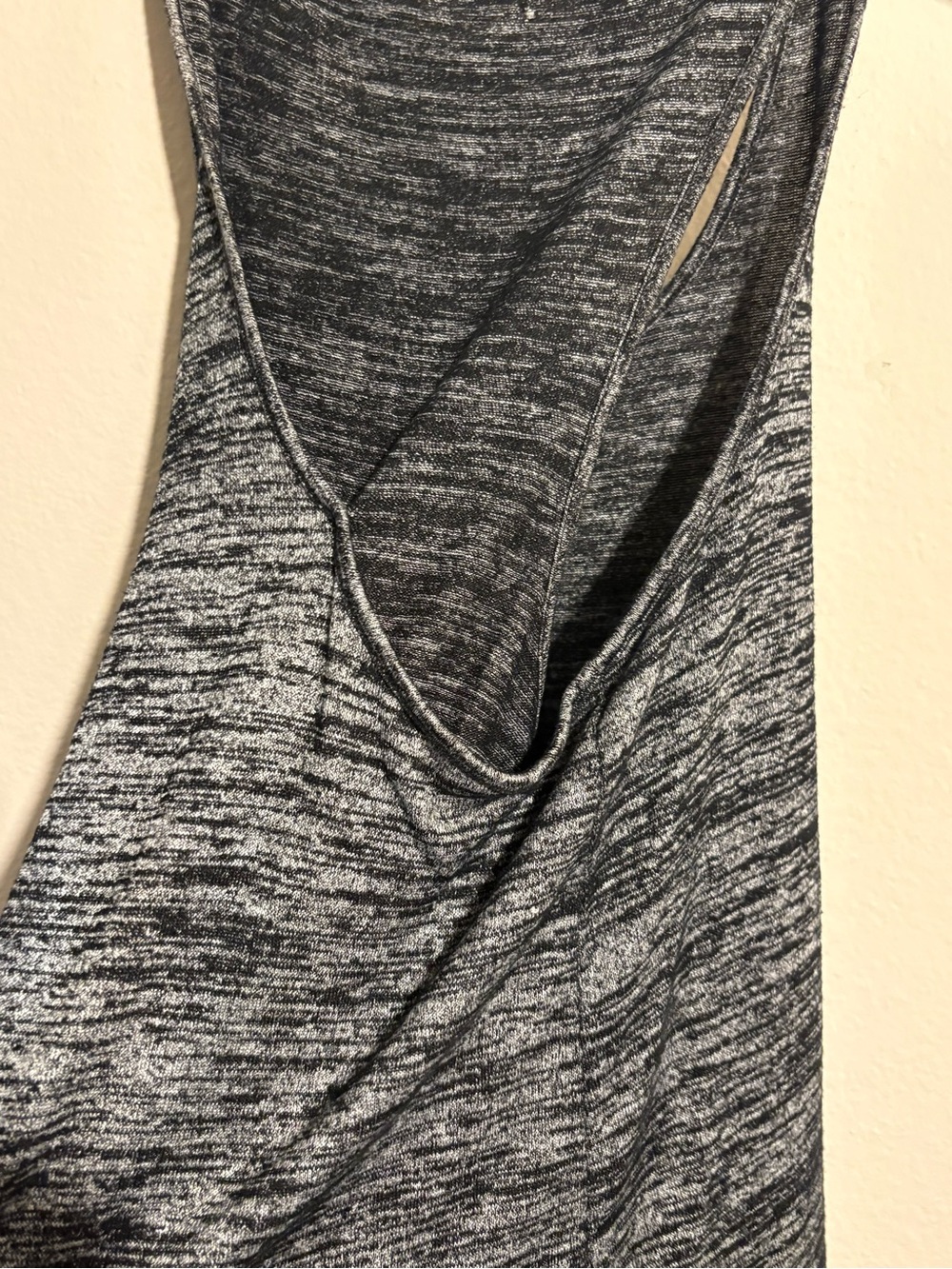 rag & bone Marled Black Gray Open Back Tank Top Size M - Picture 5 of 6